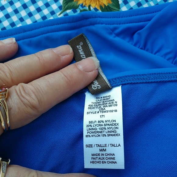 Tommy Bahama Blue Women's Swimsuit - Picture 10 of 11